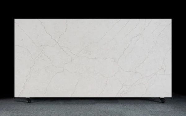 Quartz Countertops for Sale - Elegant White with Subtle Veining for Modern Kitchens