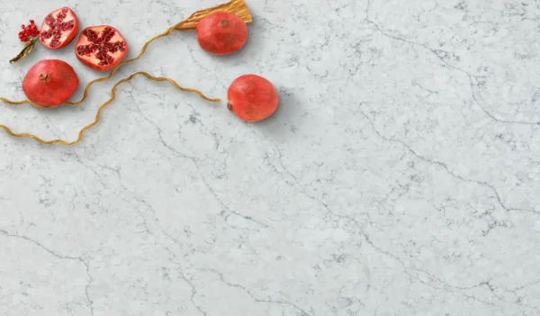 Pictures of Quartz Countertops – Cloud Vein White Quartz Slab - Image 2