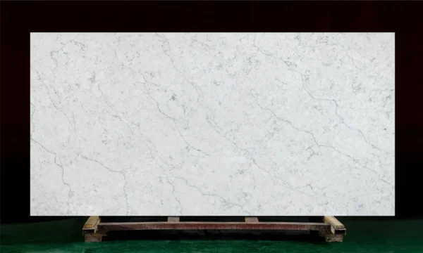 Pictures of Quartz Countertops – Cloud Vein White Quartz Slab