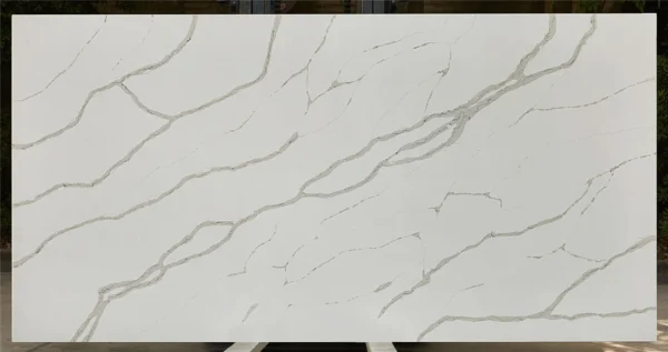Average Cost of Quartz Countertops – Elegant Grey Veined Quartz Slabs