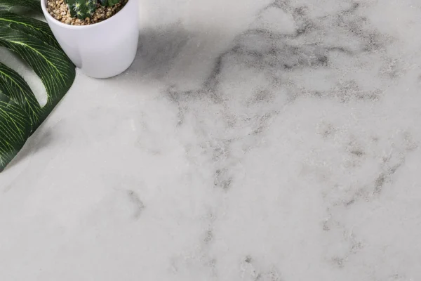 Prefab Quartz Countertops – Light Grey Vein Quartz Slab - Image 2