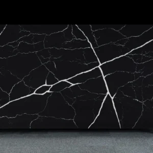Shop Luxurious Black Quartz Countertops with Bold White Veining