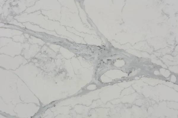 Grey Quartz Countertop with Coordinating Quartz Backsplash - Image 2