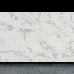 Elegant Quartz Vanity Countertops with Subtle Grey Veining