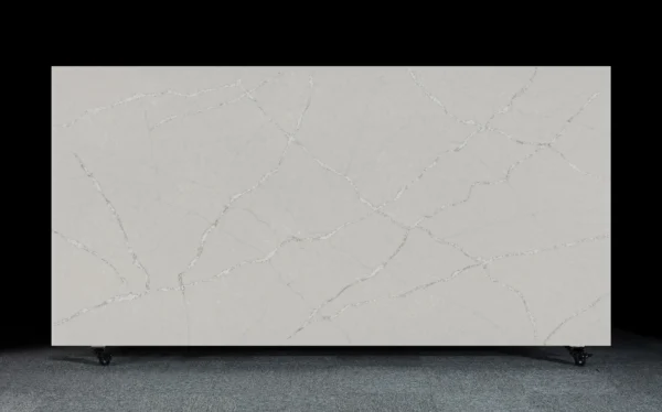 Quartz Engineered Stone Countertops – Modern Gray Design with Subtle Veining