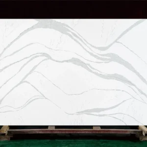 Quartz Kitchen Countertops Cost – Luxury White Veined Quartz Slabs