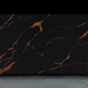 Black & Copper Vein Quartz Slab – Countertops for Kitchens Quartz