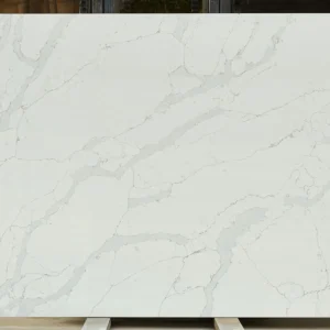 Quartz Countertops Price Per Square Foot – Elegant Light Vein Quartz Slab