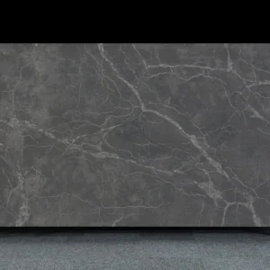 Dark Grey Marble-Effect Quartz Slab – Luxury Stone for Countertops & Interior Surfaces
