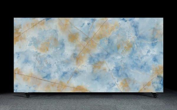 Exotic Blue and Gold Quartz Countertops – Premium Surface for Importers & Wholesalers
