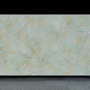 Premium Green Onyx Quartz Console with Elegant Veining for Importers & Wholesalers